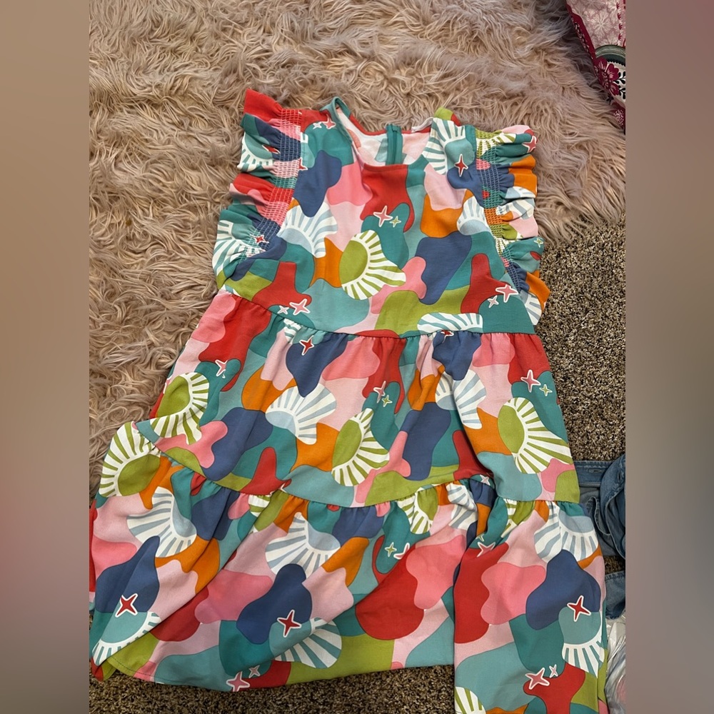 Sz large Michelle McDowell flower dress